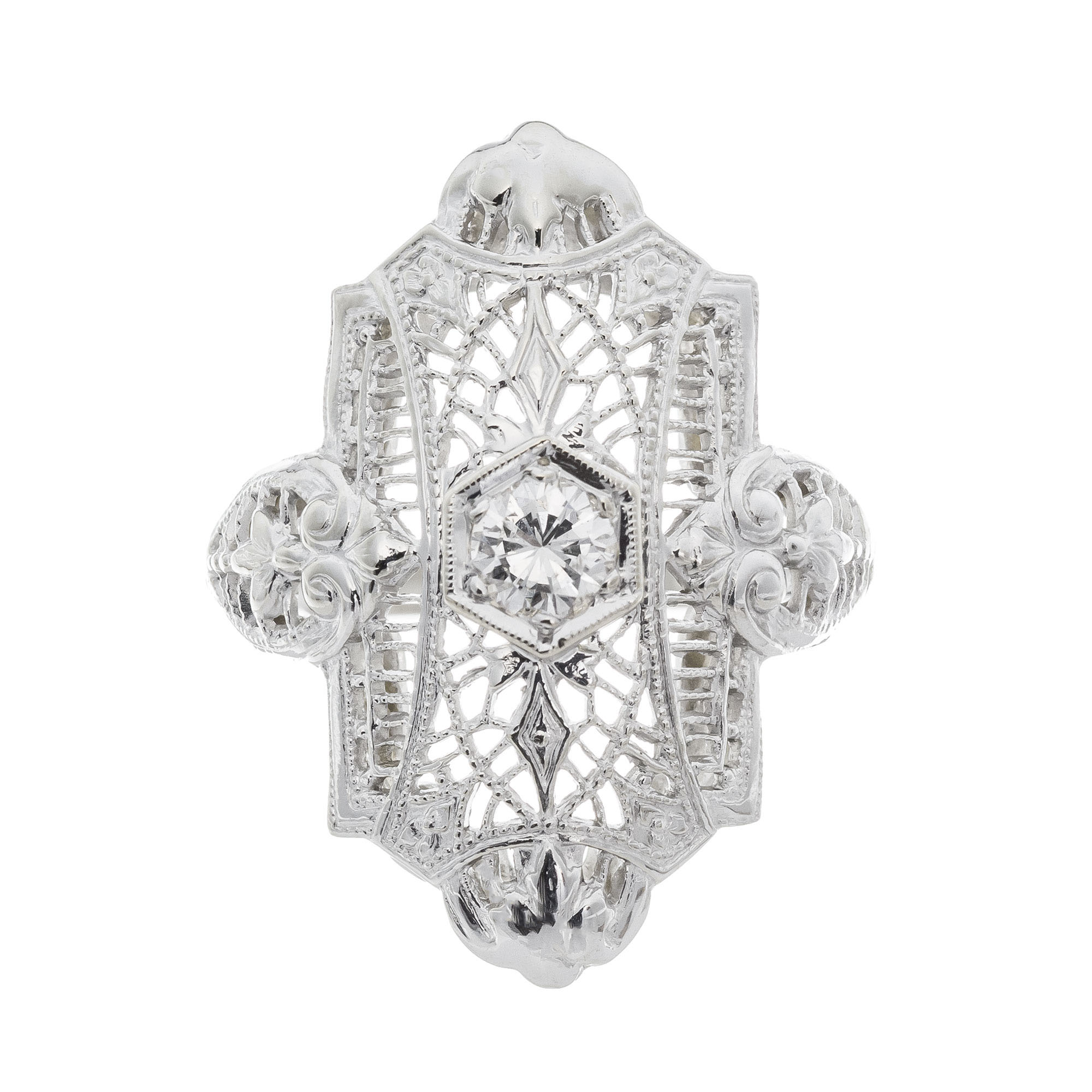 .18 Carat Diamond White Gold Ring