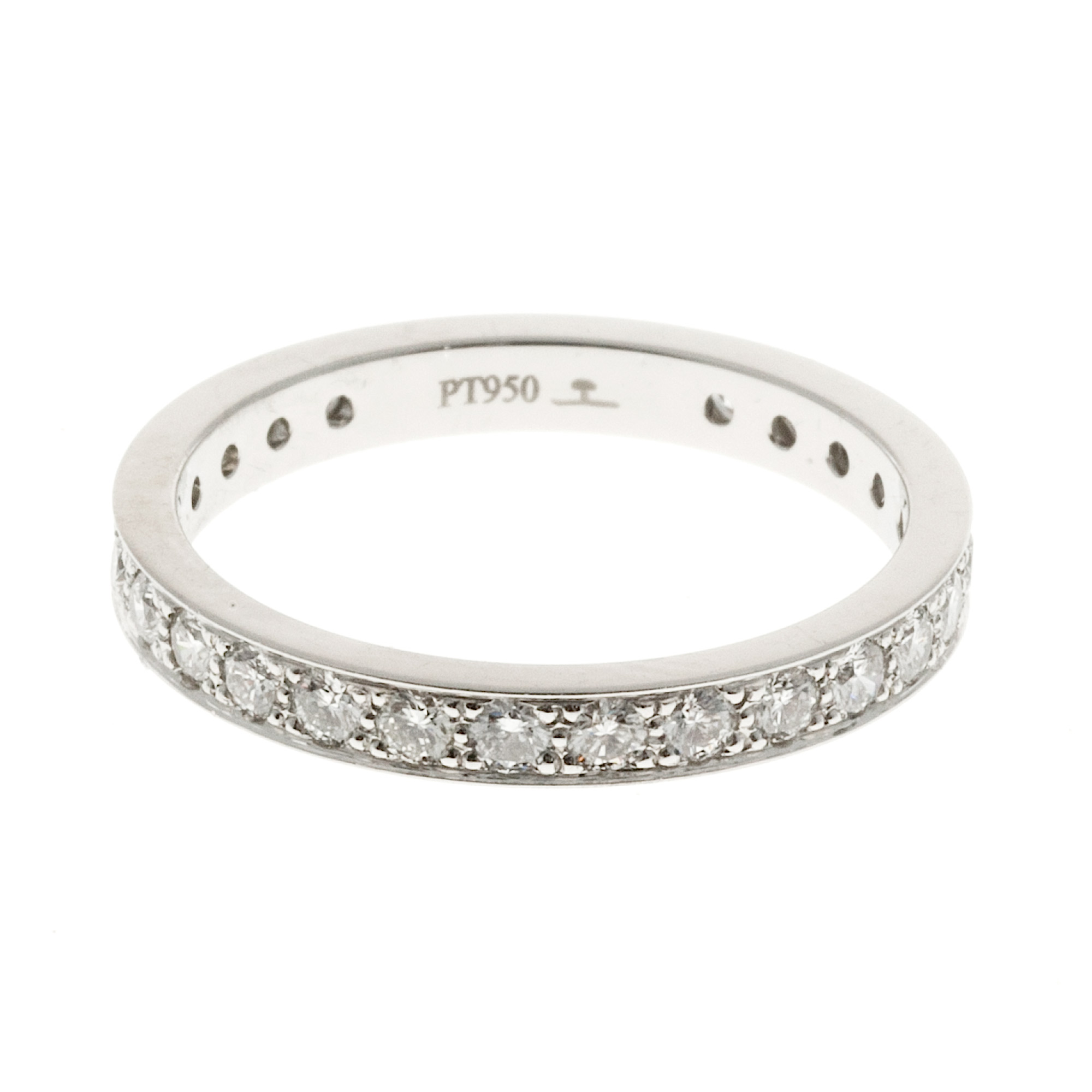 Platinum with 0.70ct Diamond Eternity Band Ring Size 6.5