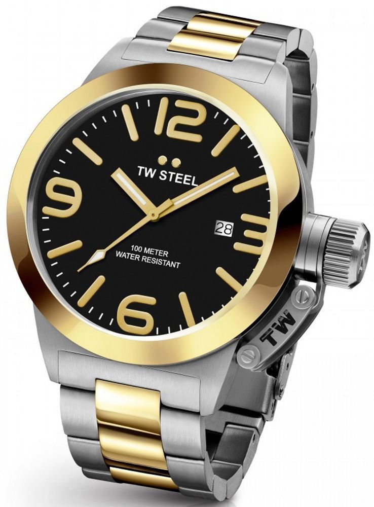 TW Steel Canteen Two Tone Stainless Steel Watch CB41