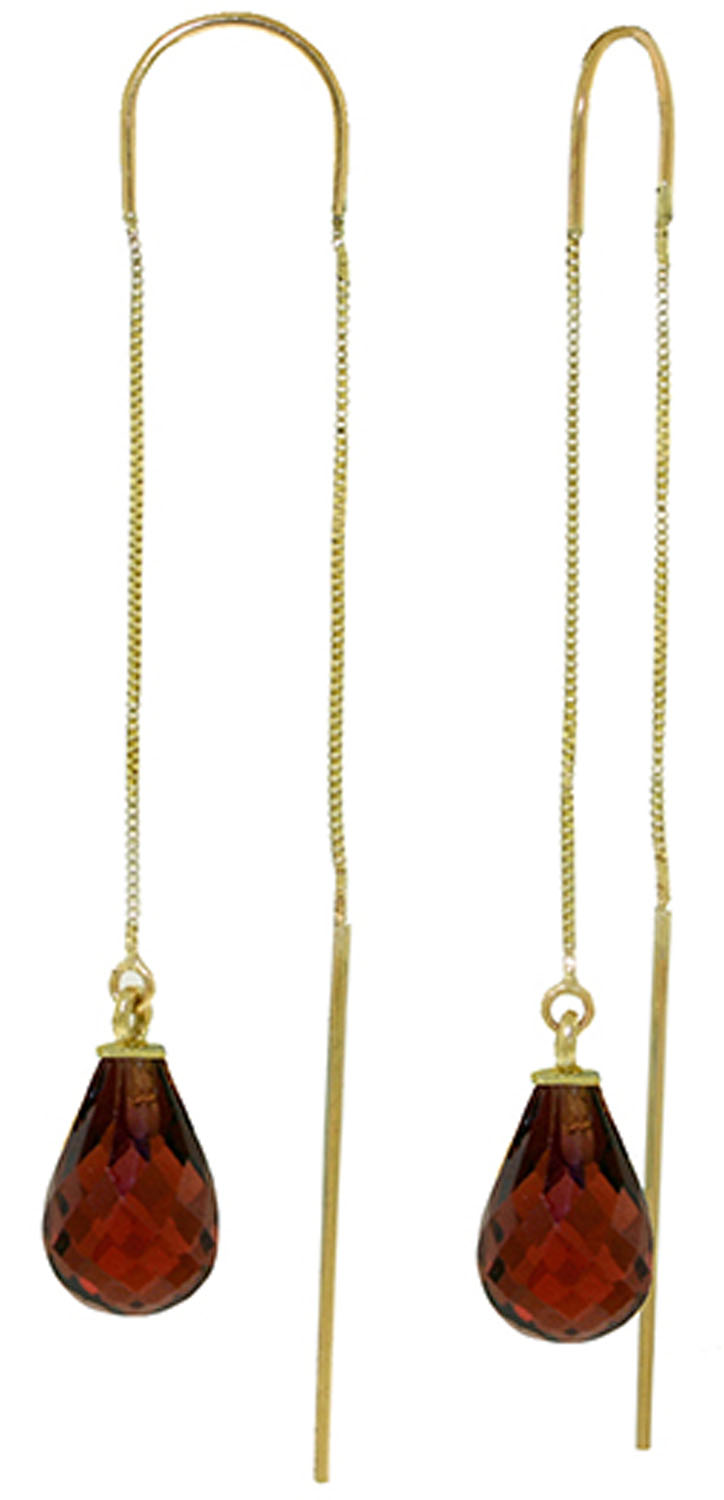 4.5 CTW 14K Solid Gold Unpredictable Journey Garnet Earrings