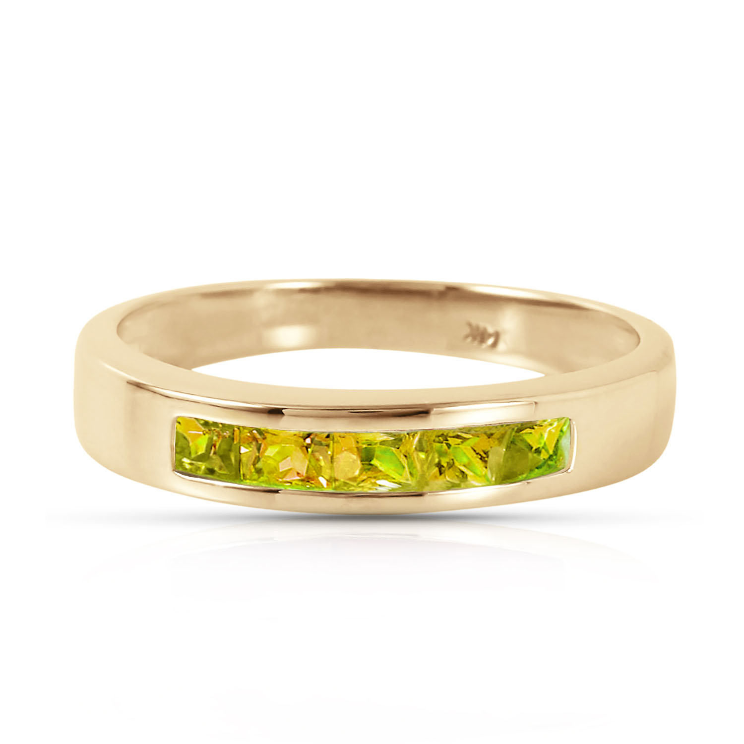 0.6 CTW 14K Solid Gold Somewhere Inside Me Peridot Ring