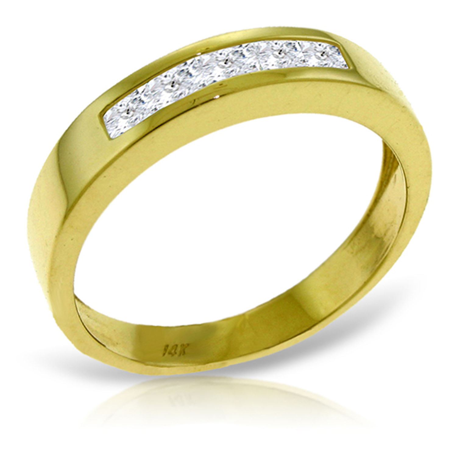 0.6 CTW 14K Solid Gold Surprise Thrives Here White Topaz Ring
