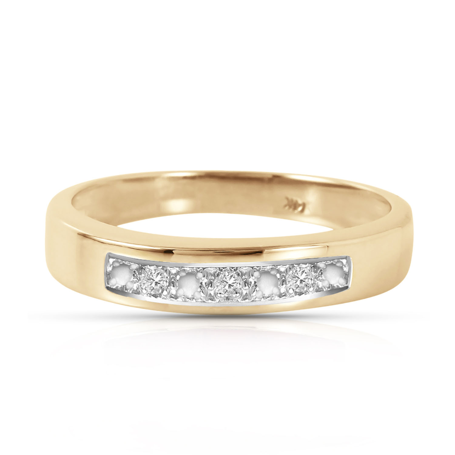 0.02 CTW 14K Solid Gold Rings Natural Diamond