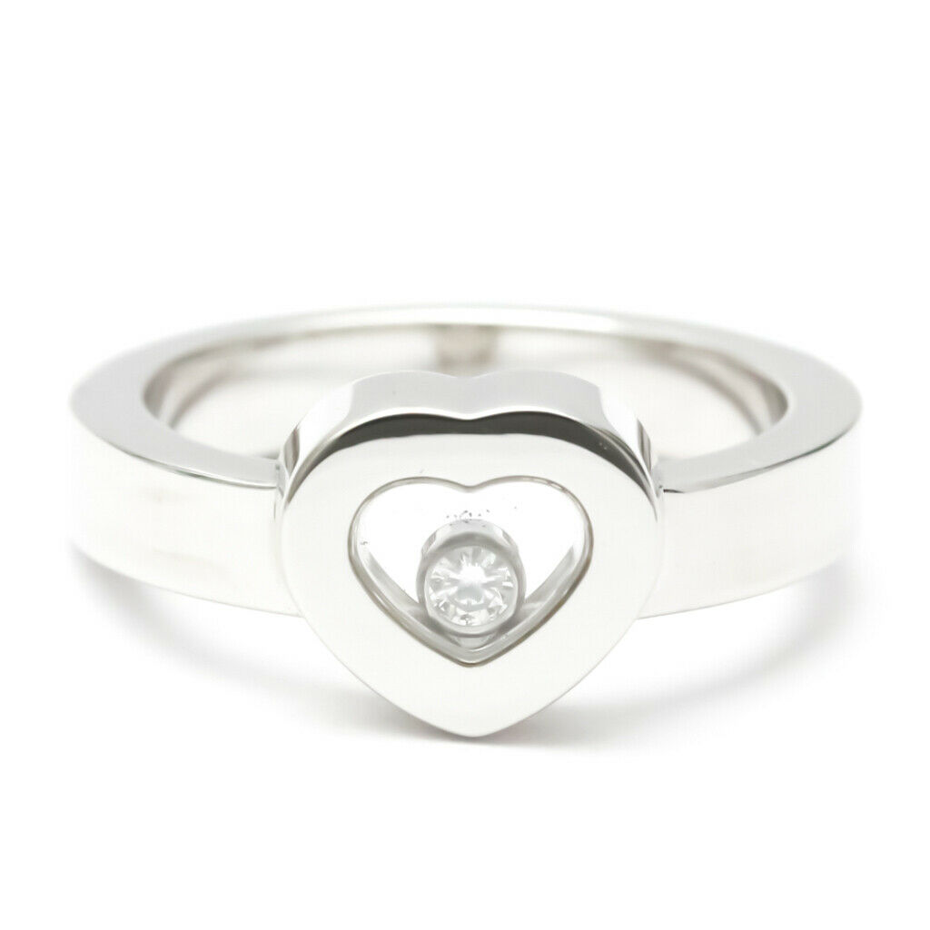 CHOPARD 18K white Gold Diamond Ring LXGoodsLE-39