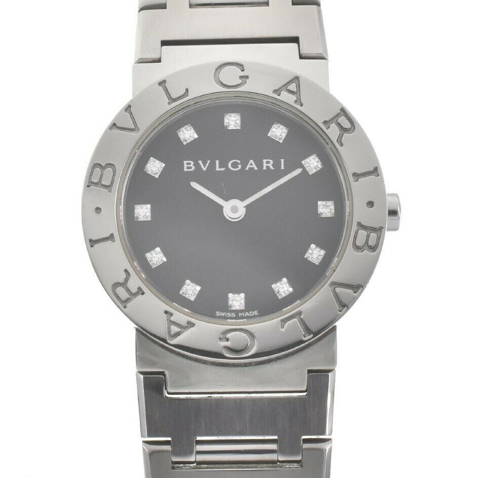 BVLGARI Bulgari Bulgari SS 12P diamond Quartz Watch LXGJHW-367