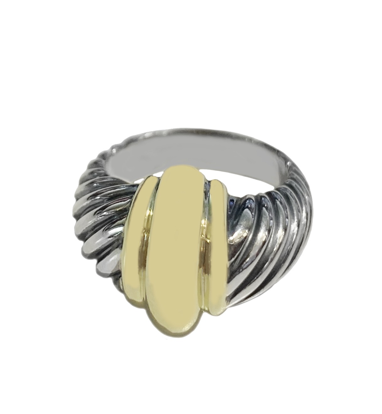 David Yurman Women's 14k Yellow Gold Sterling Silver Ring