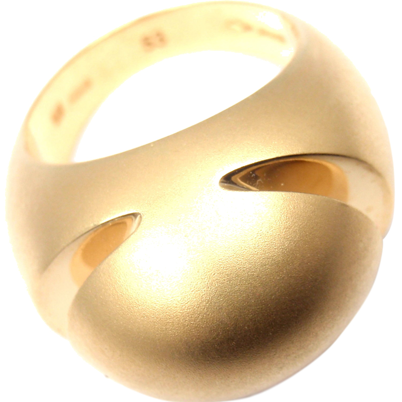 Bulgari 18K Yellow Gold Dome Band Ring