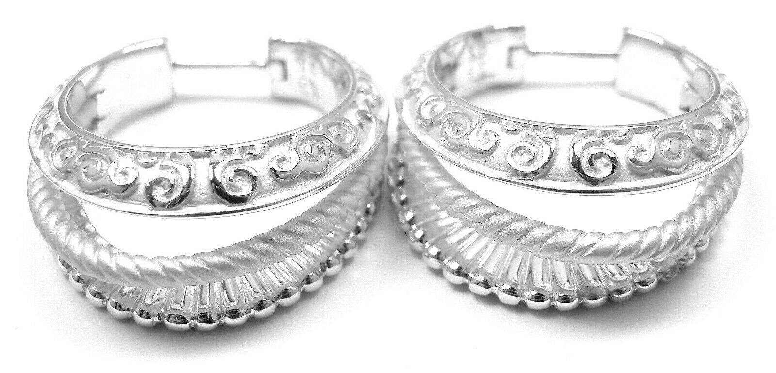 Carrera Y Carrera Melodia 18k White Gold Earrings