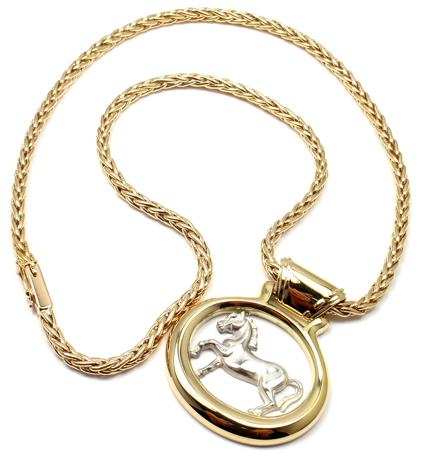 Hermès vintage horse pendant 750YG 401736428821_0.JPG