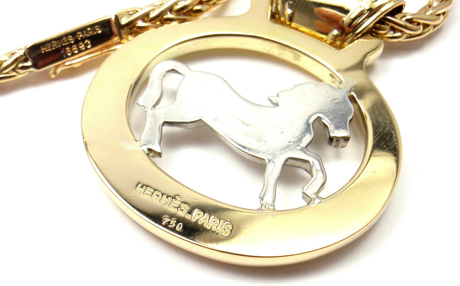 Hermès vintage horse pendant 750YG Hermès vintage horse pendant 750YG