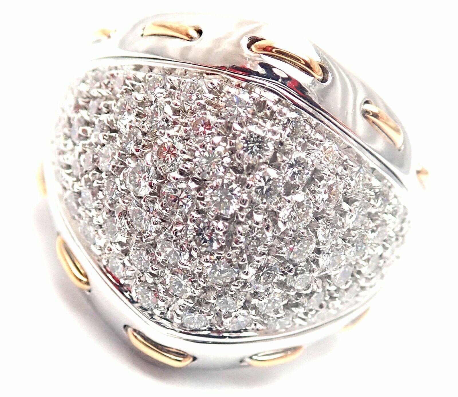 Damiani 18k White Gold 1.36ct Diamond Cocktail Ring Retail $11,990