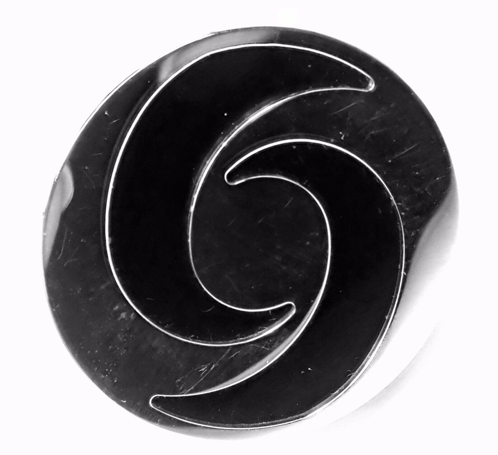 Bvlgari Bulgari Optical Illusion 18K White Gold Spinning Onyx Ring