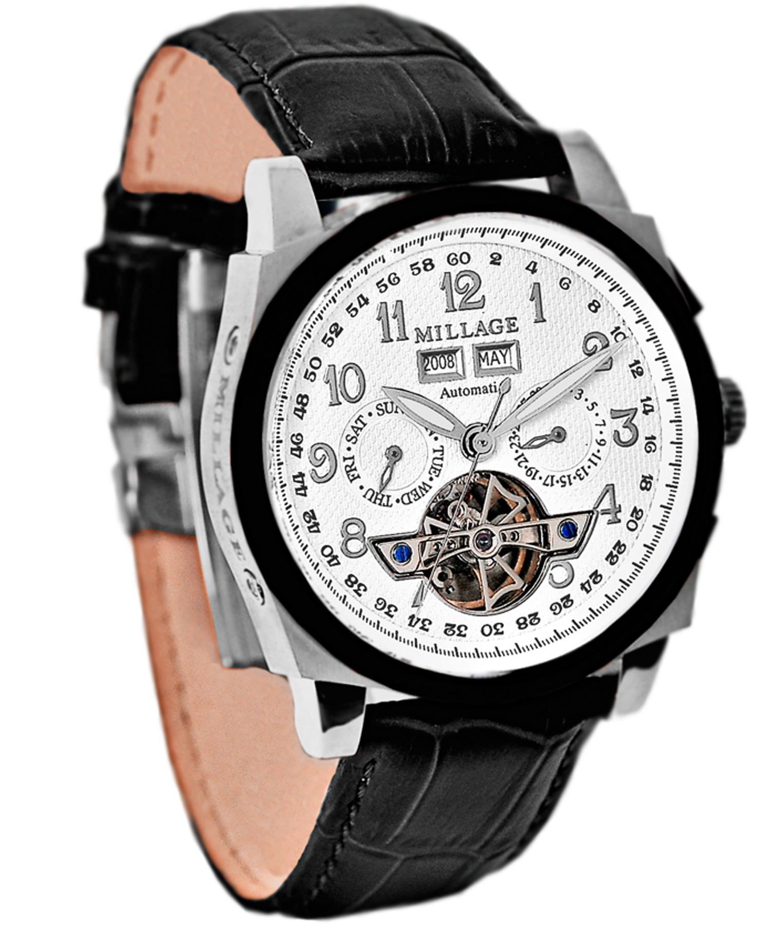M2326 White On TT IP Black/Millage Watches