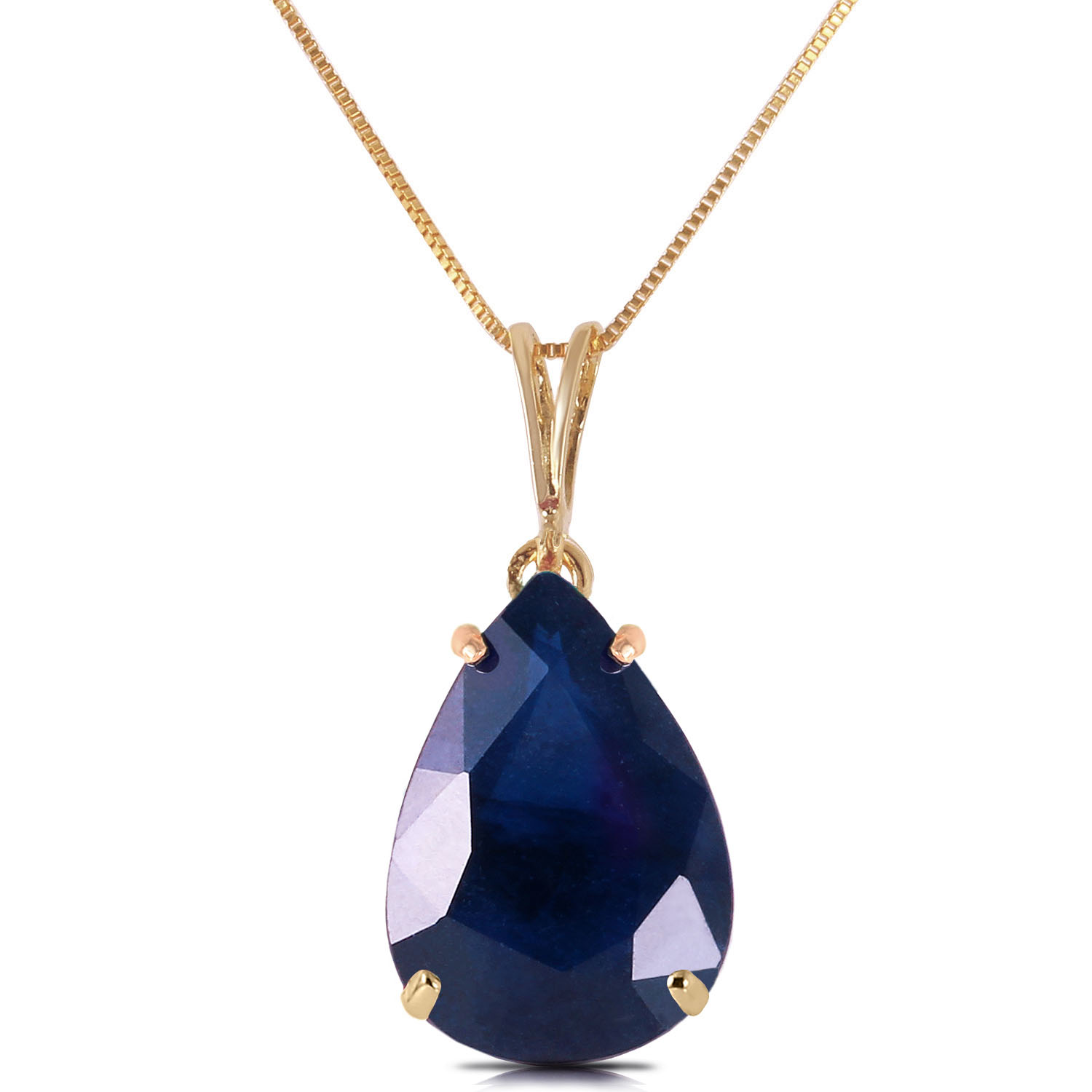 4.65 CTW 14K Solid Gold Sensual Inspiration Sapphire Necklace