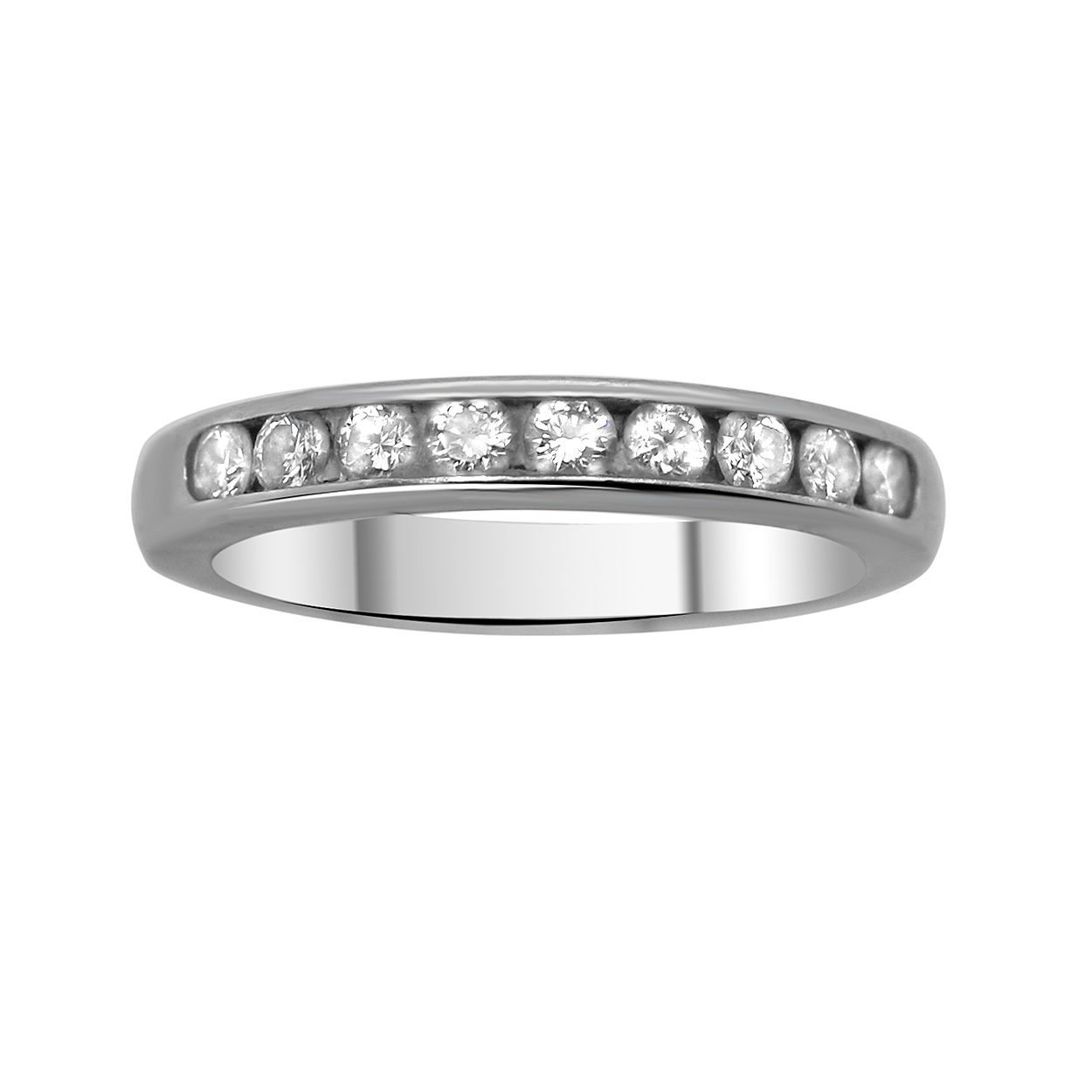 Tiffany  Co. Platinum and Diamond Band