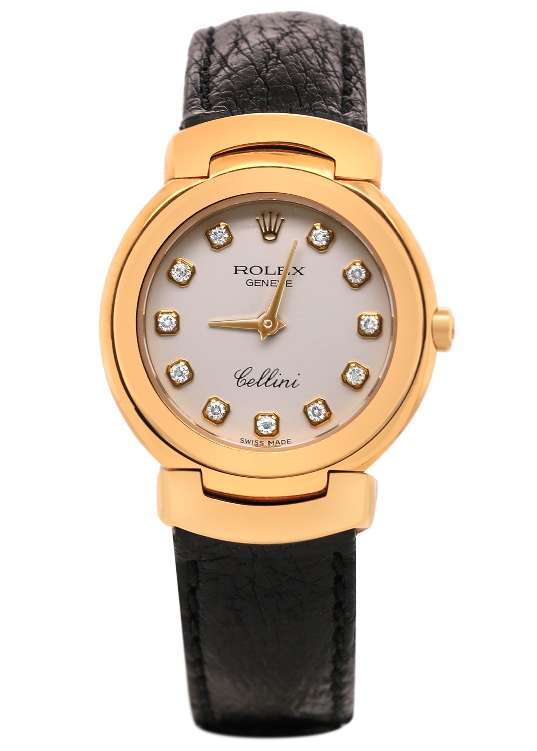 Rolex Celini 18k Gold Diamond Quartz Watch