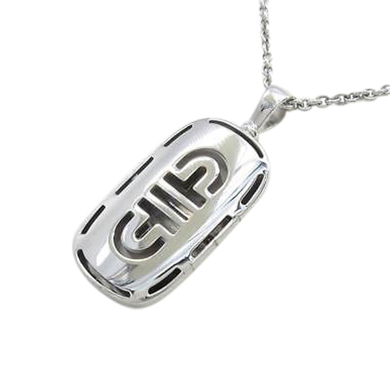 Bulgari 750 White Gold Parenteshi Necklace