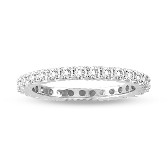 14k White Gold 1/2ctw Diamond Eternity Band
