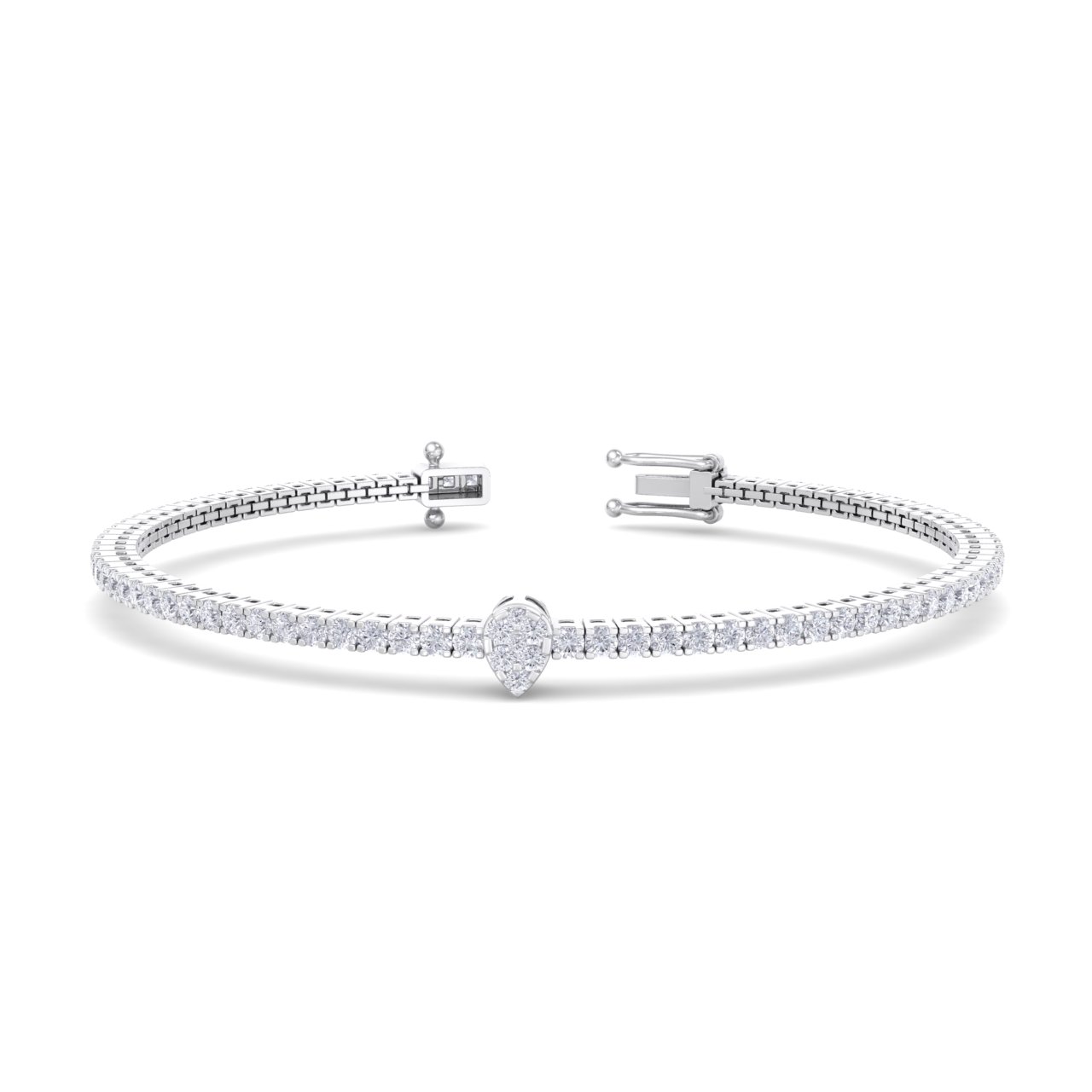 GLAM ® Tennis bracelet  in 14K Gold and 1.77ct White Diamonds 