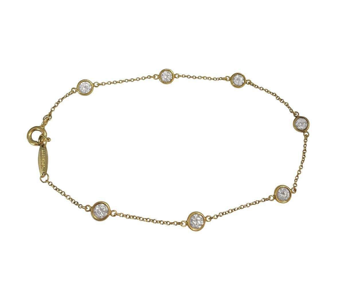 Tiffany & Co. Elsa Peretti Diamonds by the Yard Bracelet 1.1c