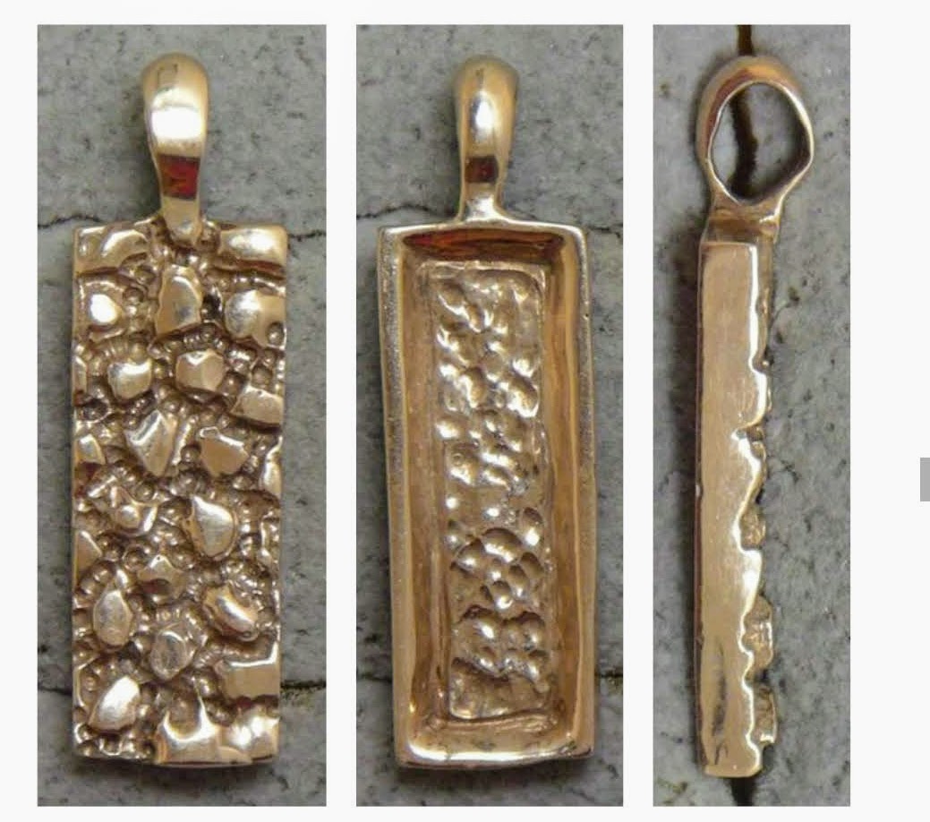 Gold Nugget Style Pendant Modern or classic