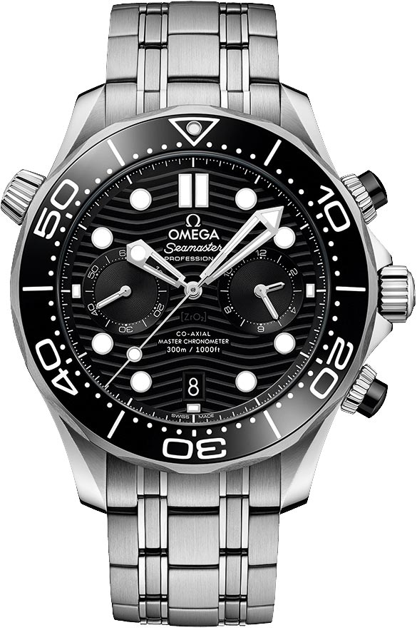 Omega Seamaster Diver 300m Co-Axial Master Chronometer Chronograph 44mm Mens Watch