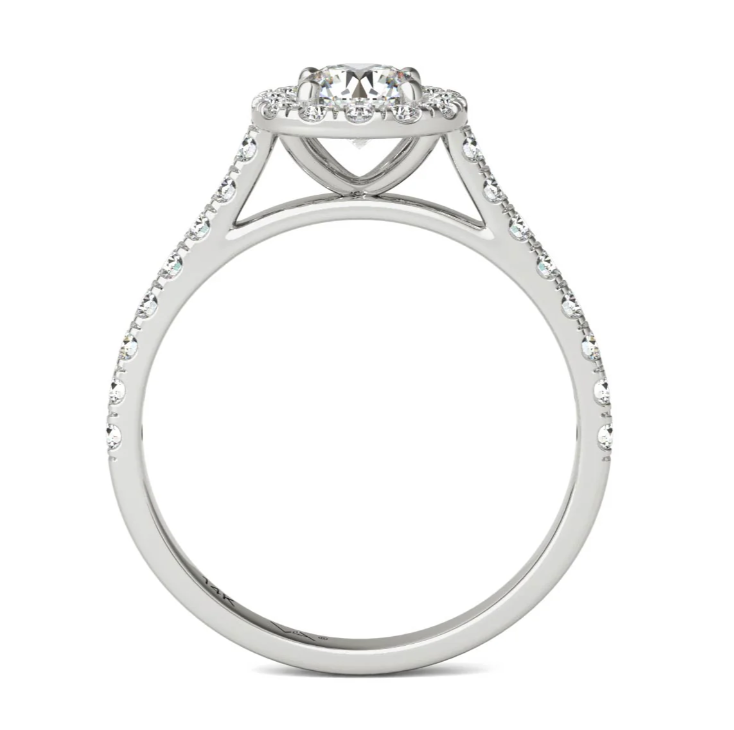 Halo Natural Diamond Ring