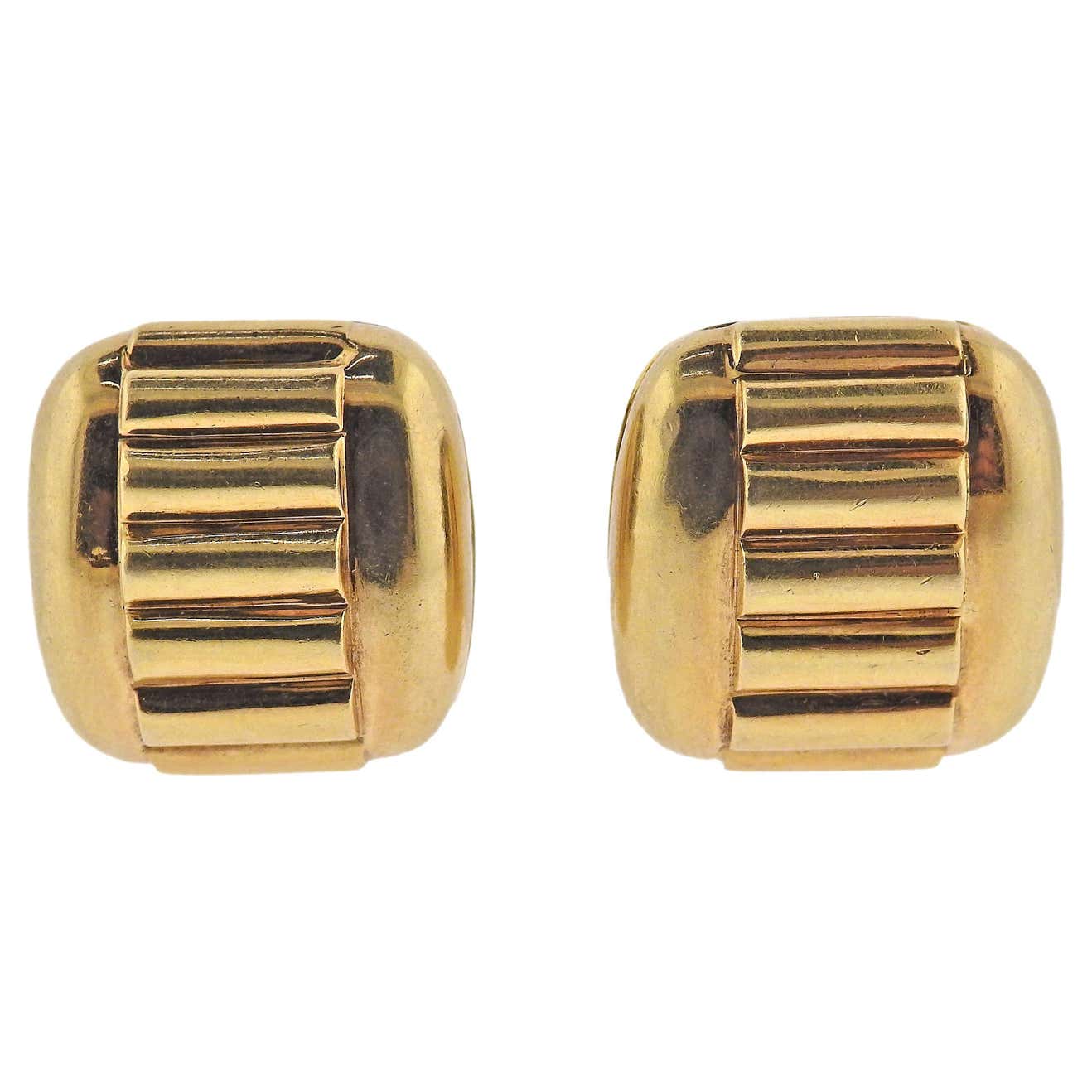 Tiffany  Co 1980s Gold Earrings