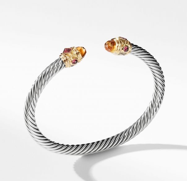 David Yurman Renaissance Bracelet with Citrine & 14K Gold
