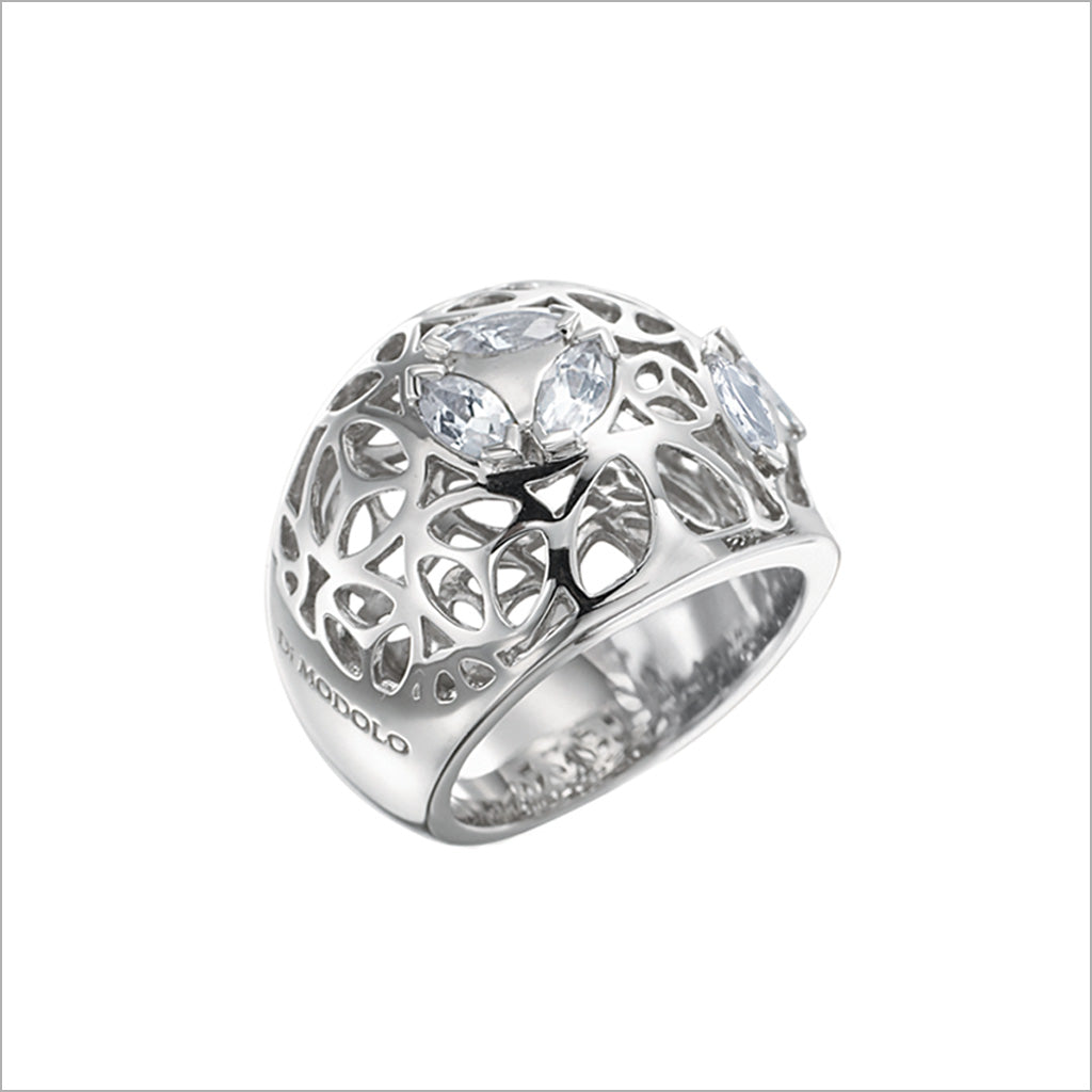 Di Modolo Rock Crystal Sterling Silver Ring