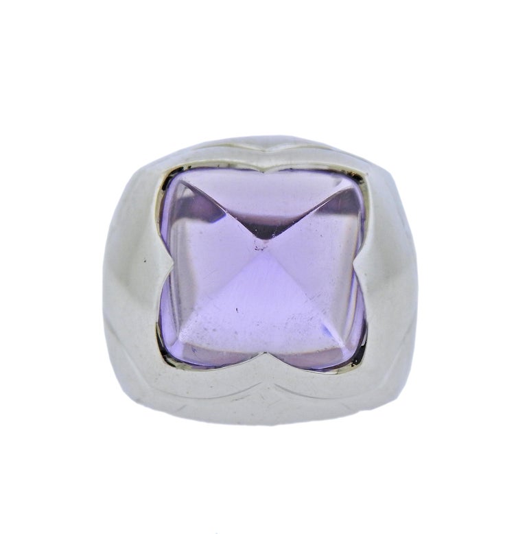 Bulgari Pyramide Amethyst Gold Ring