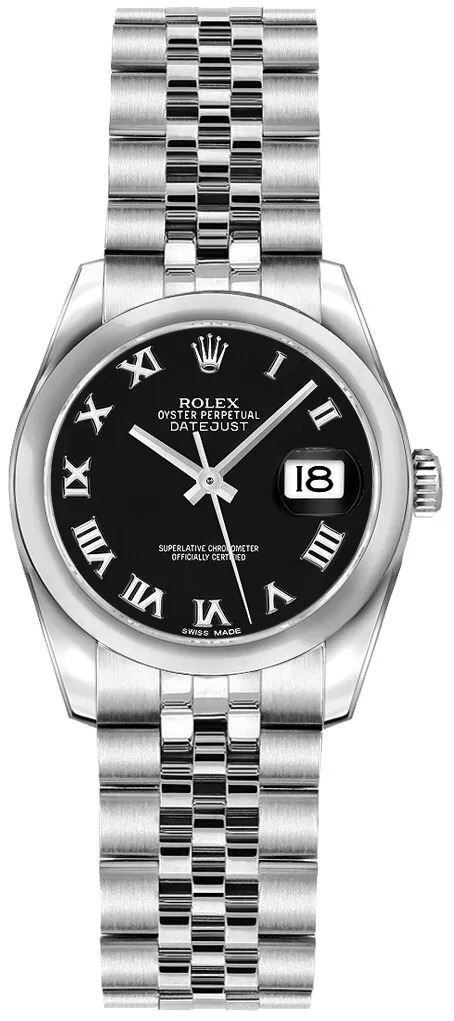 Rolex Lady-Datejust Jubilee Bracelet Black Dial Womens Luxury Watch Online Sale