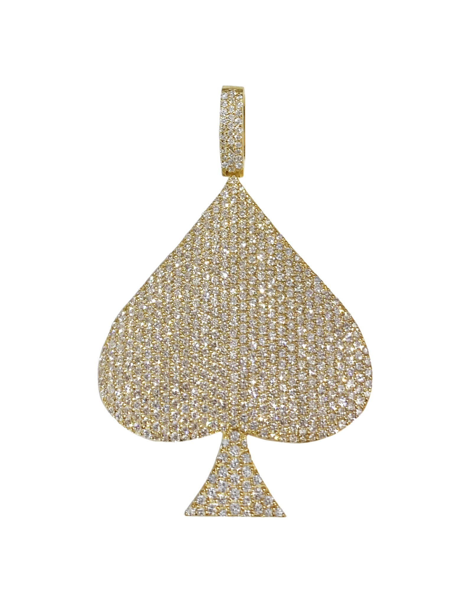 Diamond Heart Pendant in 14k Yellow Gold