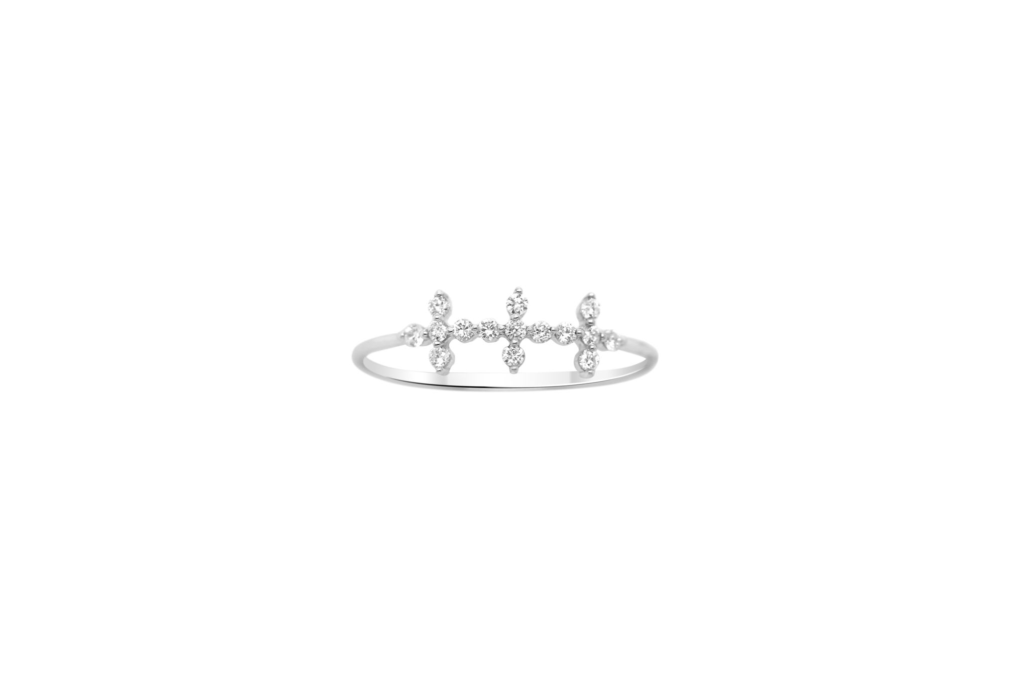 18k White Gold and Diamond Ring
