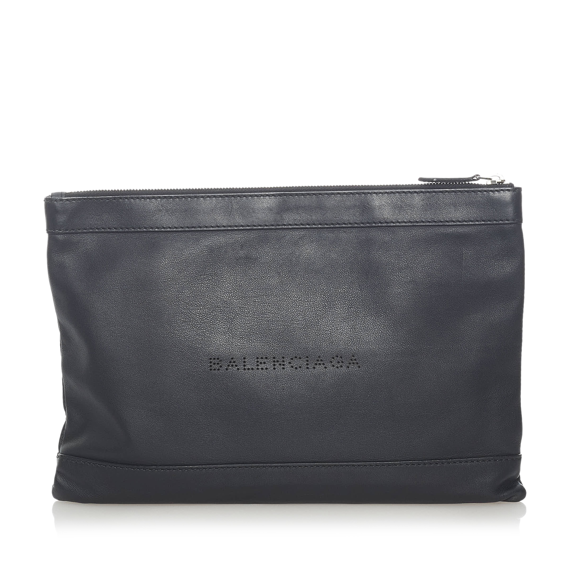 Rachel Koen Navy Clip Clutch Bag