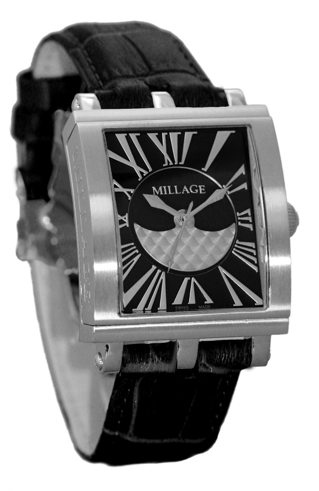 M4226-Black-Slver BLACK/MILLAGE WATCHEA