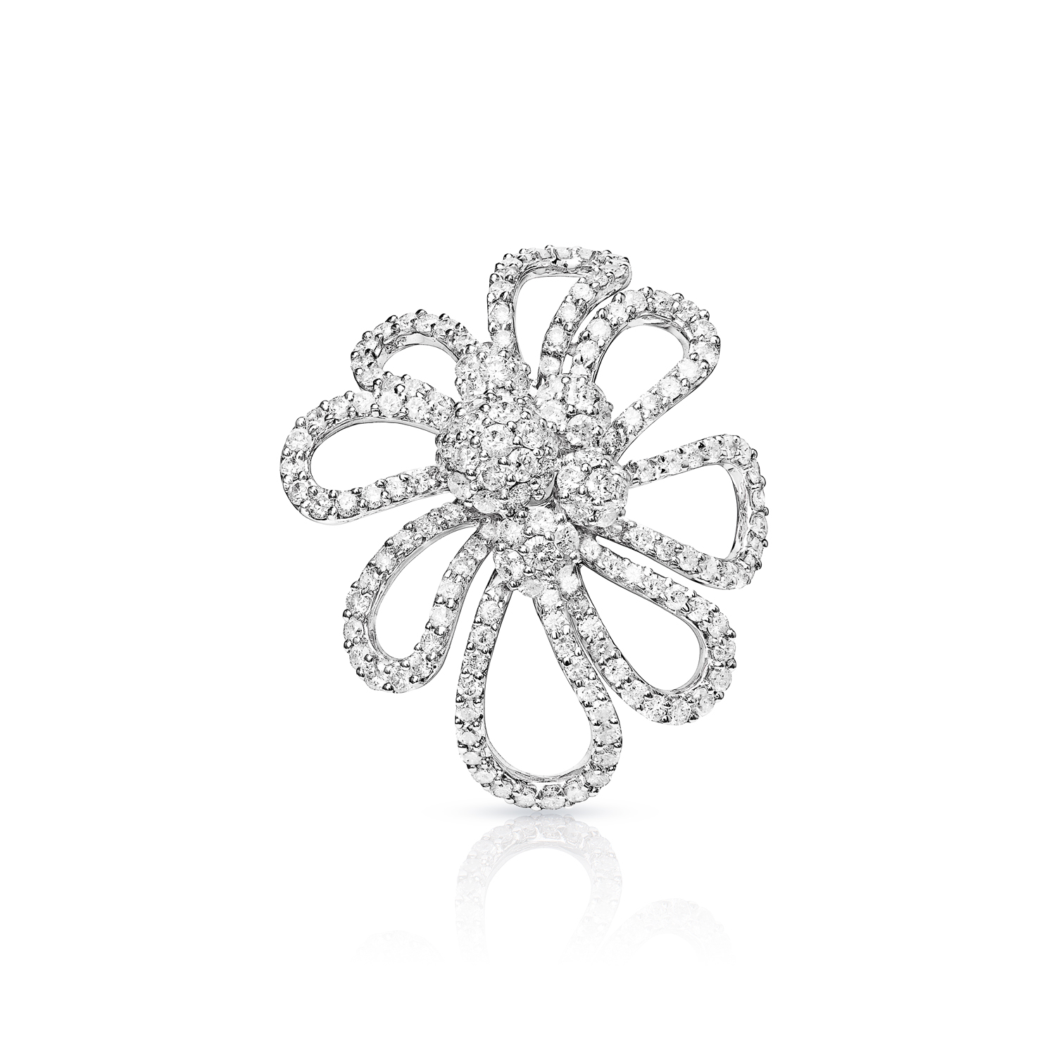 Adley  Carat Earth Mined Round Brilliant Diamond Engagement Ring in 14kt White Gold For Ladies