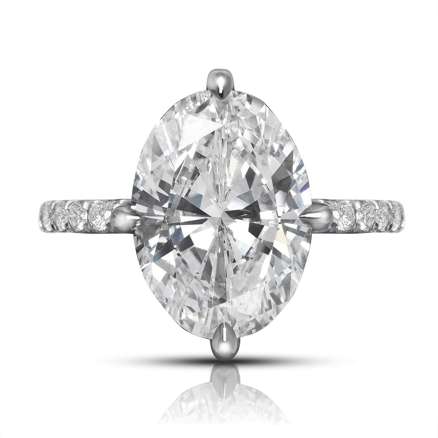 6 CARAT OVAL CUT D COLOR VS2 CLARITY DIAMOND ENGAGEMENT RING PLATINUM GIA CERTIFIED 5 CT D VS2 BY MIKE NEKTA