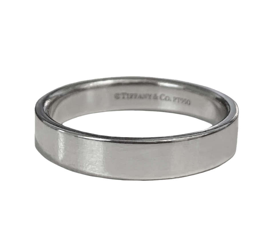 TiffanyCo. Essential Platinum Ring, 4mm