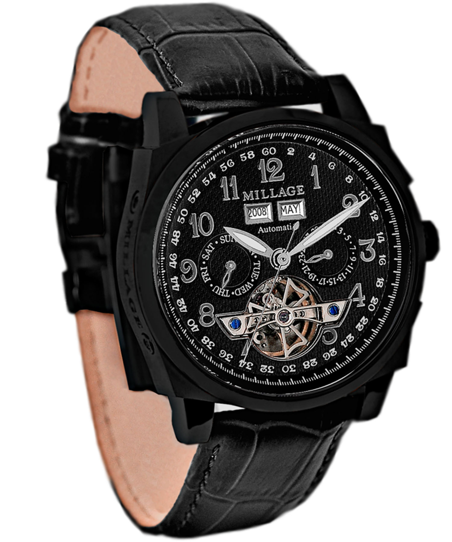 M2326 BLACK ON BLACK BLACK/MILLAGE WATCHES