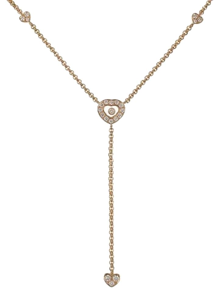 Chopard 18K Yellow Gold Happy Diamonds Diamond Necklace 