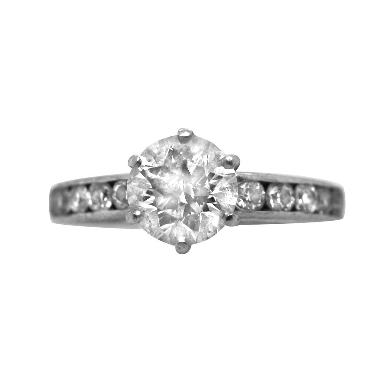 Tiffany & Co. Platinum and Diamond Engagement Ring