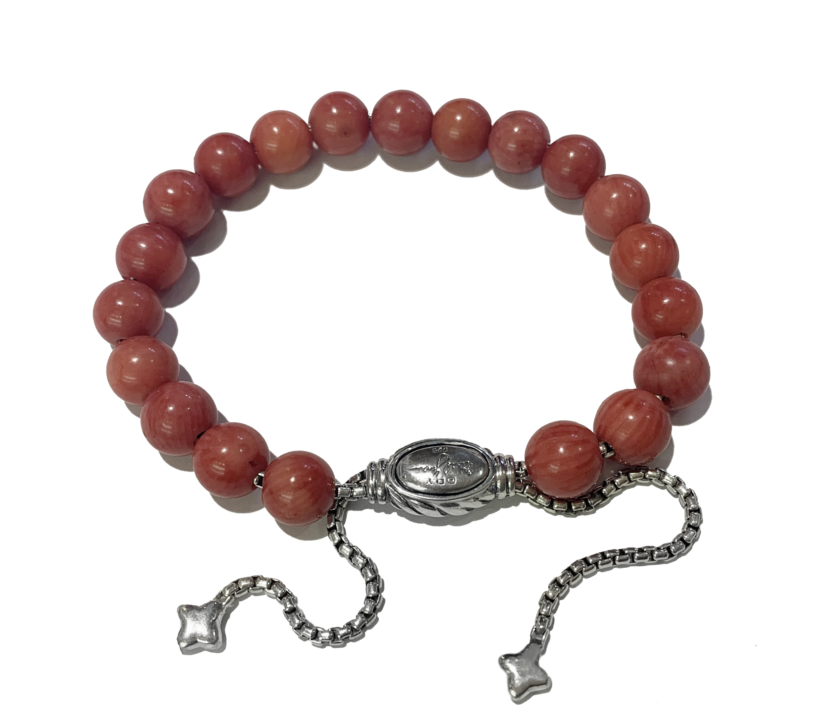 David Yurman Spiritual Beads Bracelet with Red Coral