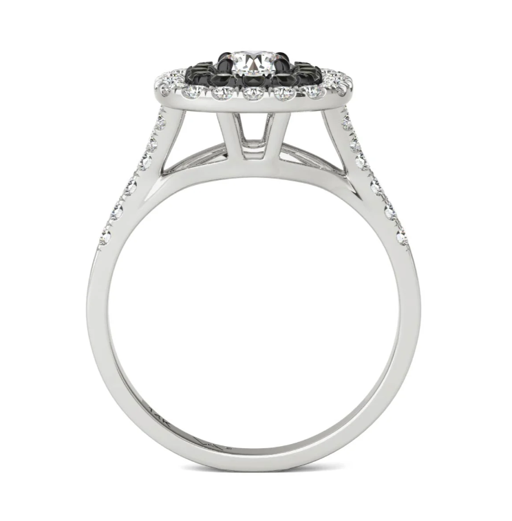 Halo Natural Diamond Ring