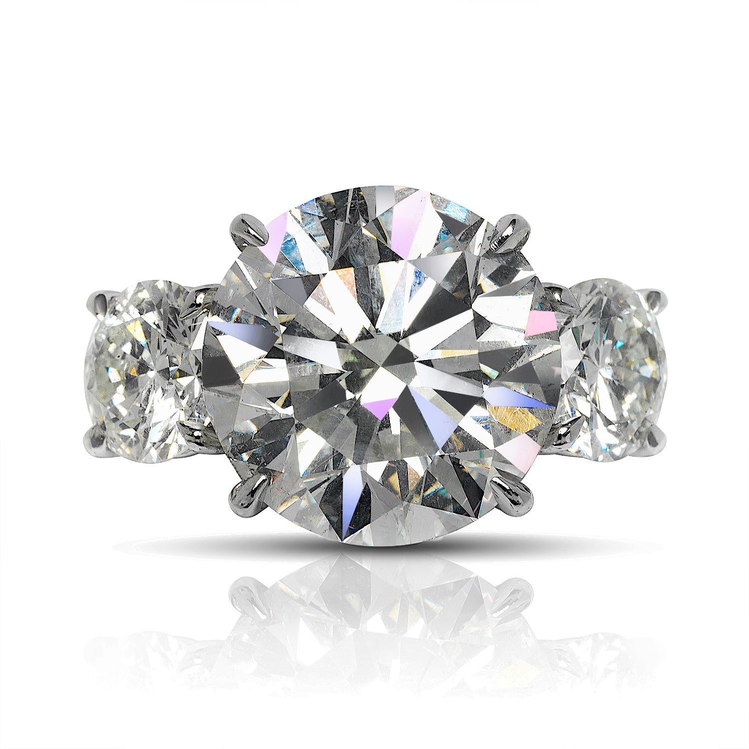 11 CARAT ROUND CUT G COLOR VS2 CLARITY DIAMOND ENGAGEMENT RING PLATINUM CERTIFIED 9 CT G VS2 BY MIKE NEKTA