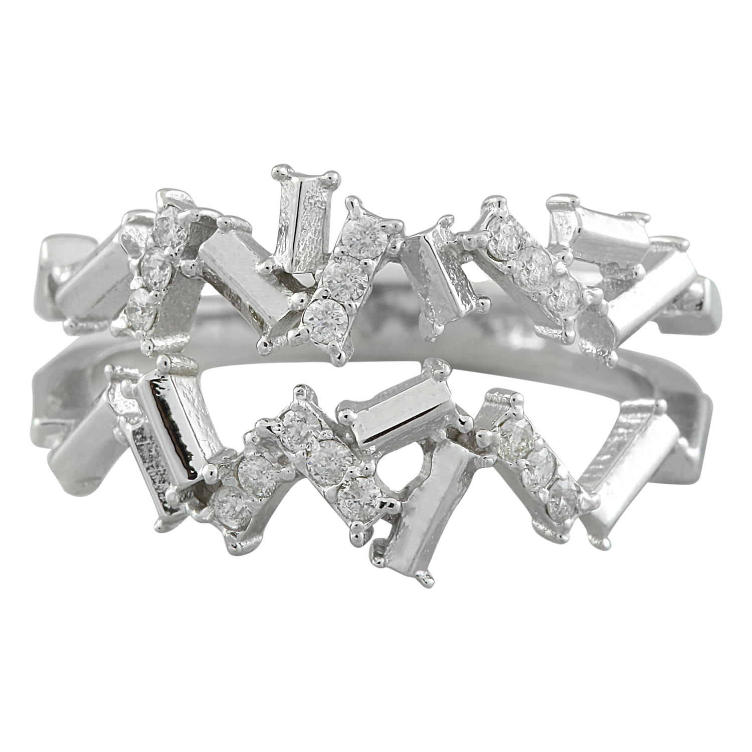 0.22 Carat 14K White Gold Diamond Ring