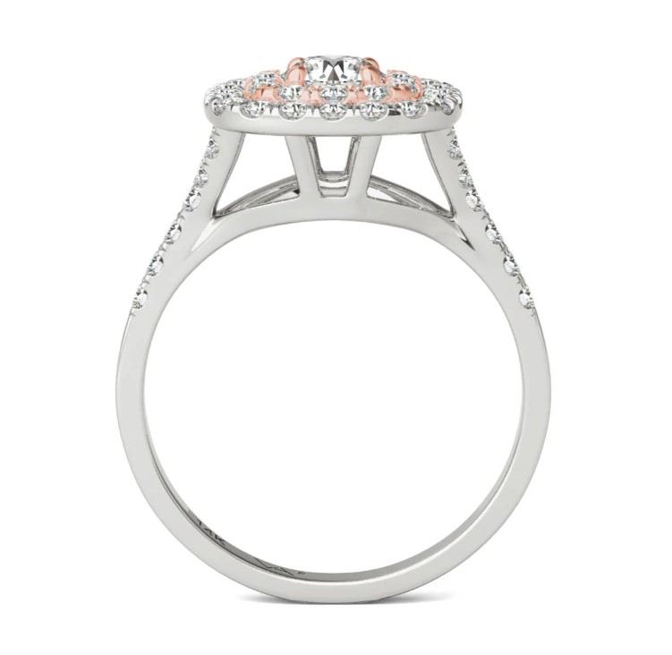Halo Natural Diamond Ring
