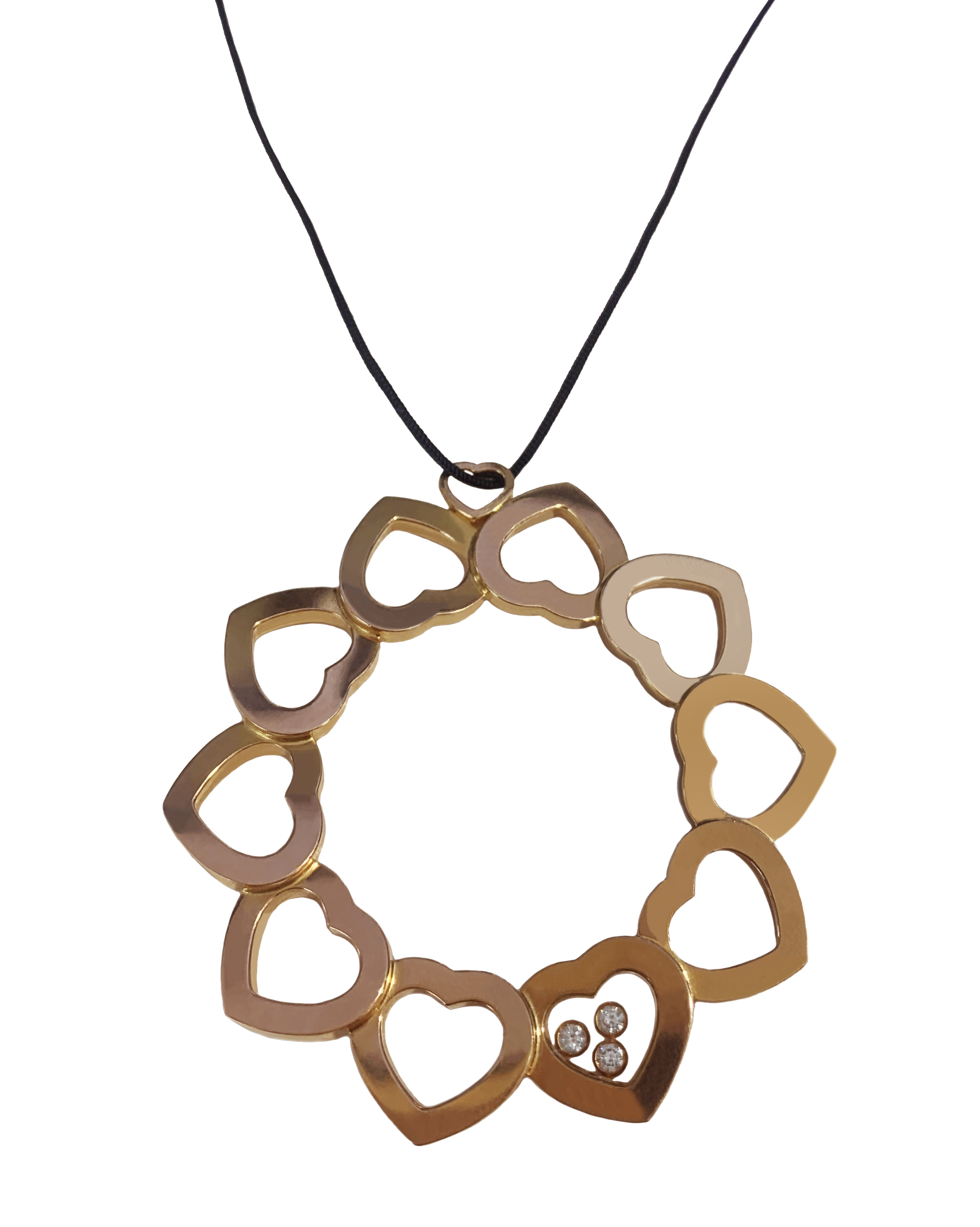 Chopard Happy diamonds Rose Gold 10 Heart Pendant 79 / 6457-20
