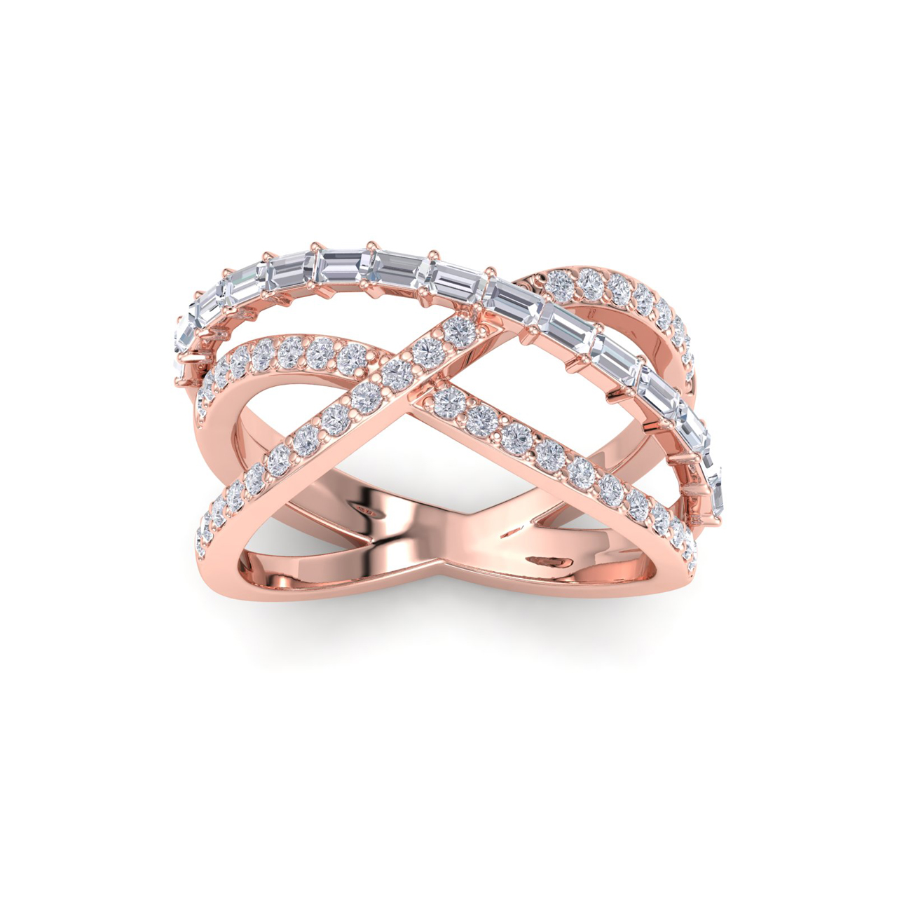 GLAM ® Ring In 18K Gold with 1.07ct White Diamonds