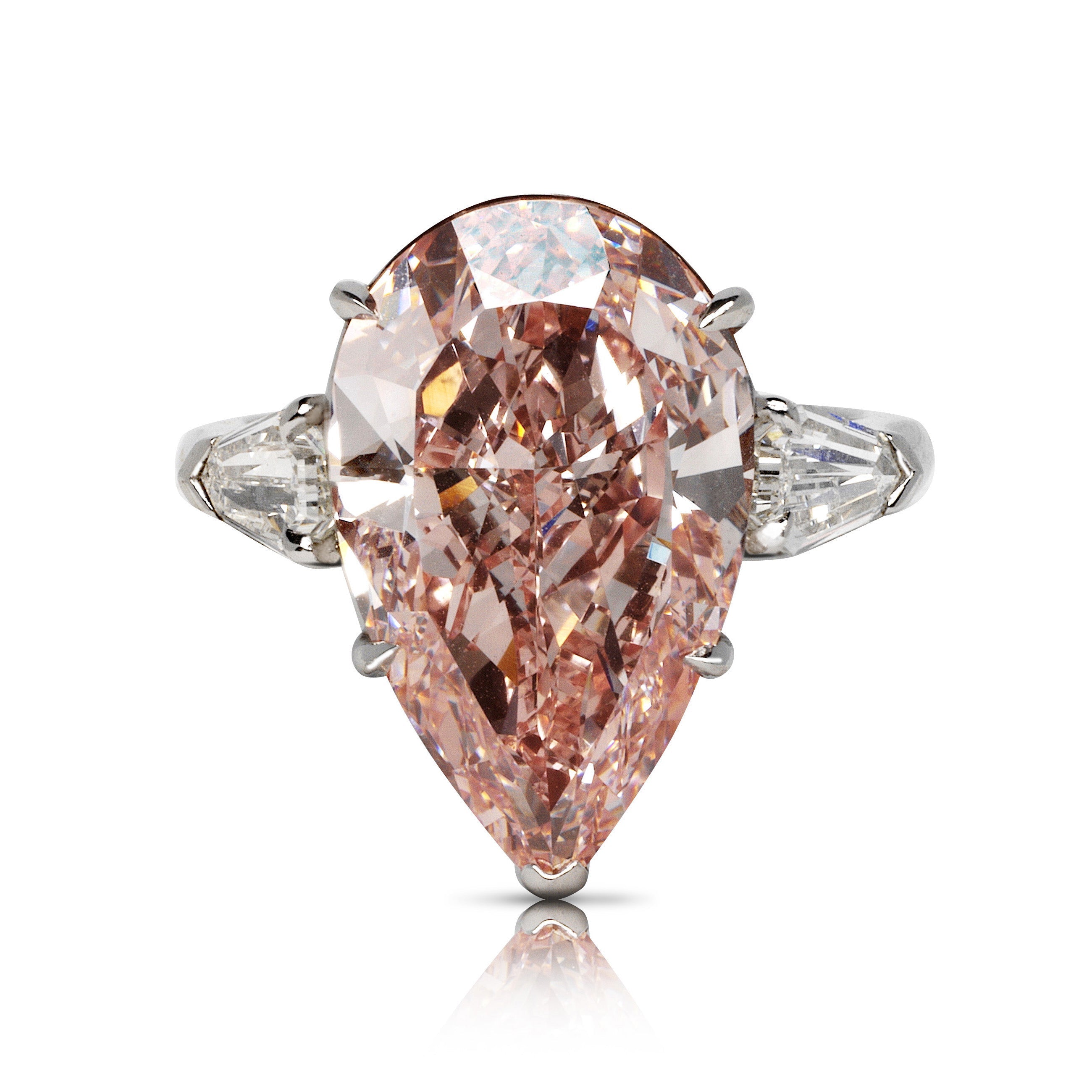 10 CARAT PEAR SHAPE FANCY INTENSE PURPLISH PINK DIAMOND ENGAGEMENT RING PLATINUM  18K YELLOW GOLD GIA CERTIFIED 8 CT FIPP VVS2 BY MIKE NEKTA